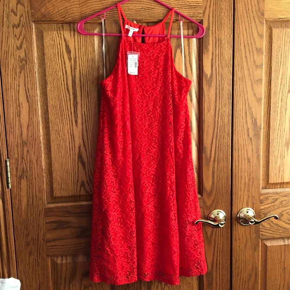 Maurices Red Lace Dress